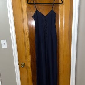 Free People Navy Jumpsuit